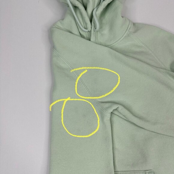The North Face Women’s Mint Green Half Dome Hooded Long Sleeve Sweatshirt L/C44 - Picture 8 of 16